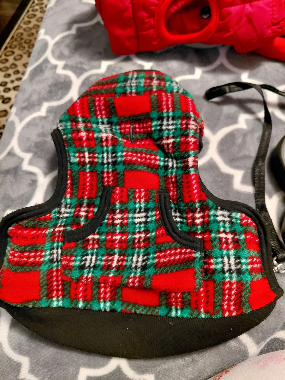 Dog Dazzlers Red Plaid Small Dog Vest & Assorted Collars